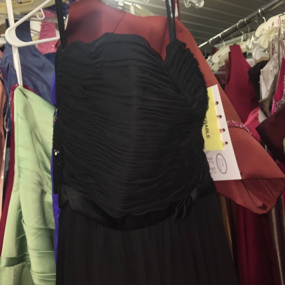 Black Chiffon Prom Dress